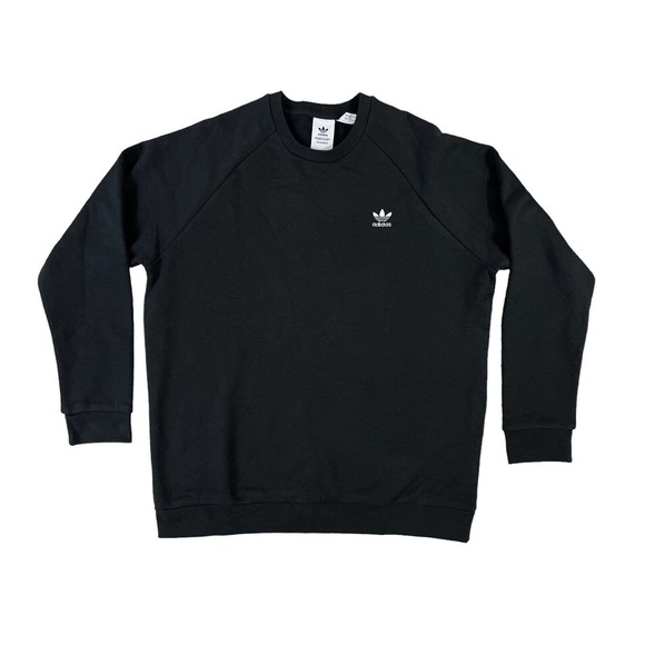 NWT Adidas Prime‎ green Essential Crewneck Long Sleeve Black Sweatshirt Size XL - Picture 1 of 7